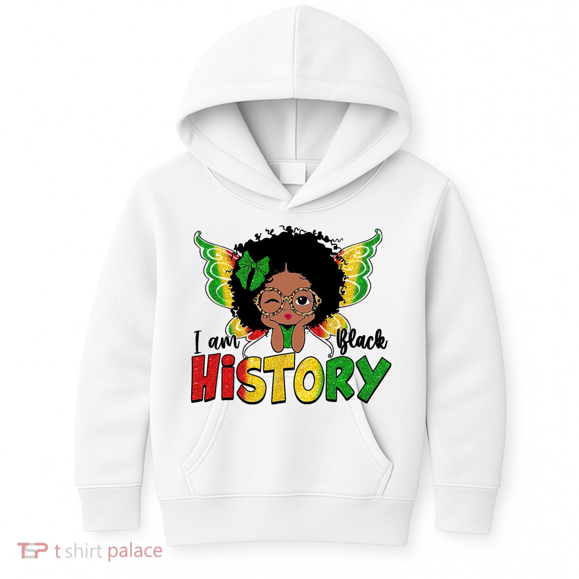 I Am Black History Month African American Kids Hoodie