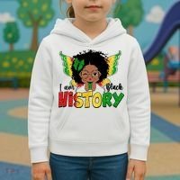 I Am Black History Month African American Kids Hoodie thumb 3