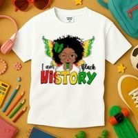 I Am Black History Month African American Kids T-Shirt thumb 3