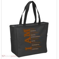 I Am Black Powerful Pride Quote Tote Bag thumb 2
