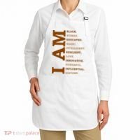 I Am Black Powerful Pride Quote Apron thumb 2