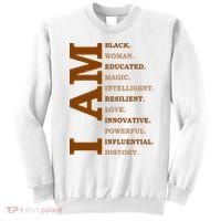 I Am Black Powerful Pride Quote Sweatshirt thumb 0