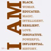 I Am Black Powerful Pride Quote Visor thumb 3