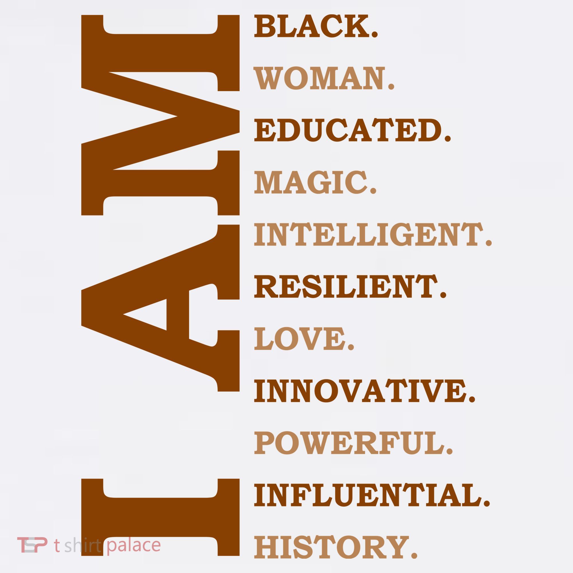 I Am Black Powerful Pride Quote Kids Hoodie