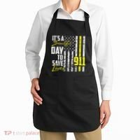 Its A Beautiful Day To Save Lives 911 Dispatcher Operator Apron thumb 2
