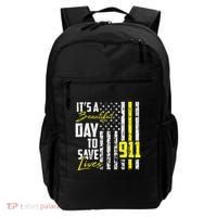 Its A Beautiful Day To Save Lives 911 Dispatcher Operator Backpack thumb 0