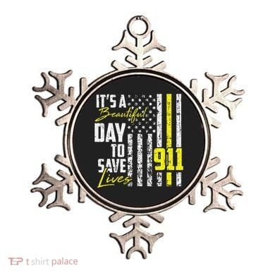 Its A Beautiful Day To Save Lives 911 Dispatcher Operator Ornament