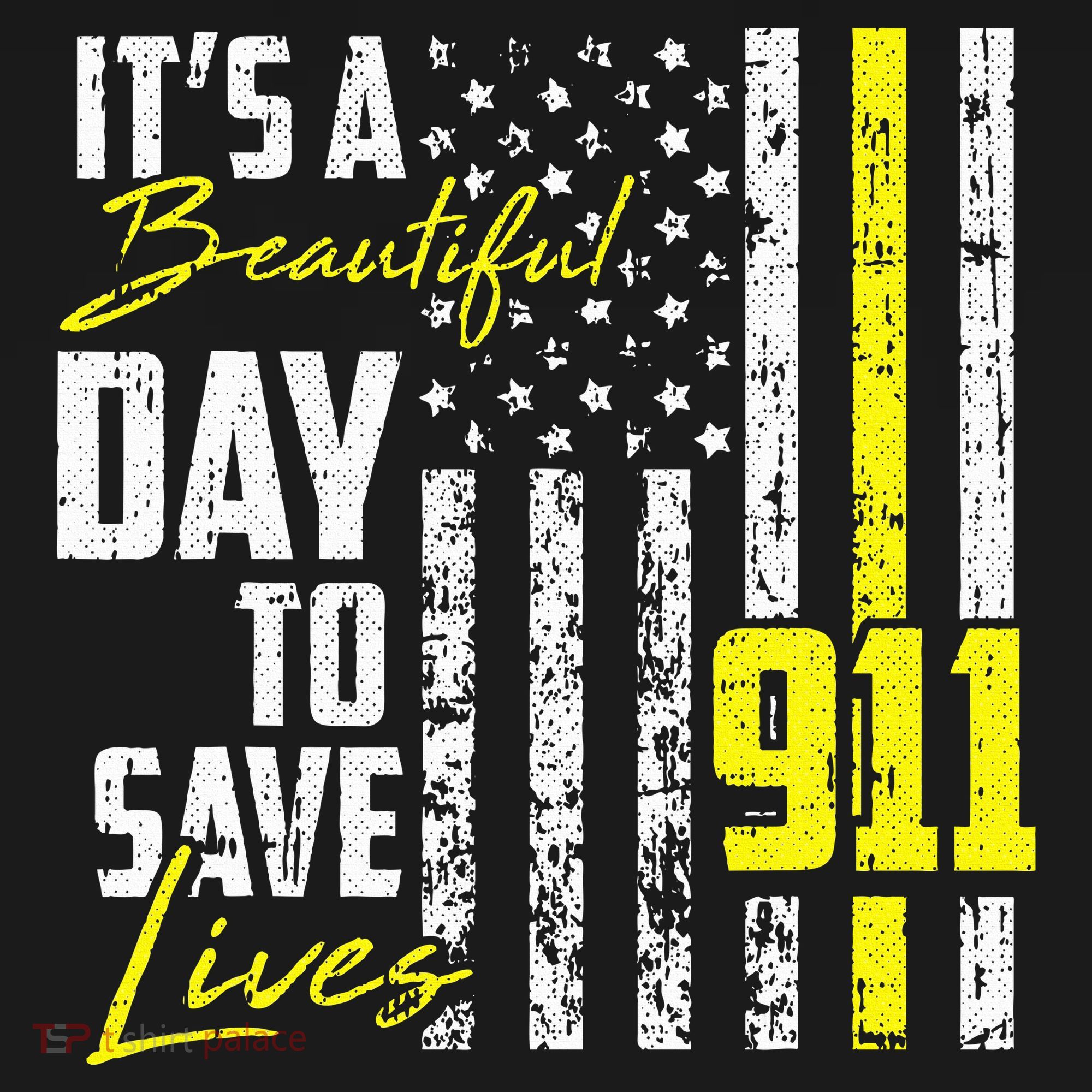 Its A Beautiful Day To Save Lives 911 Dispatcher Operator Women's Tank Top
