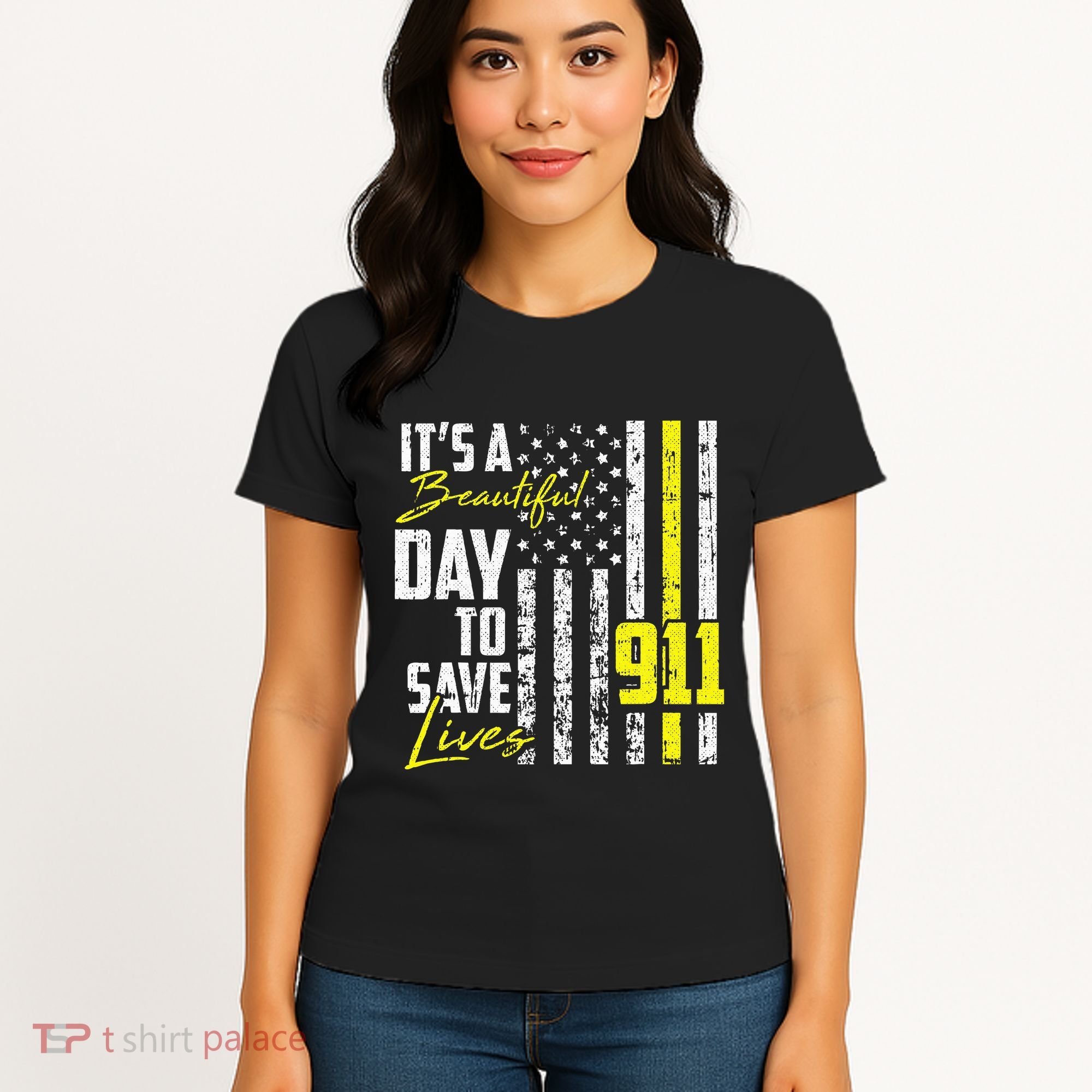 Its A Beautiful Day To Save Lives 911 Dispatcher Operator Women's T-Shirt