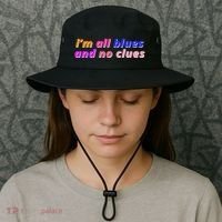 I'm All Blues And No Clues Bucket Hat thumb 3