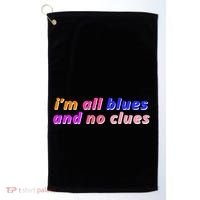 I'm All Blues And No Clues Golf Towel thumb 0