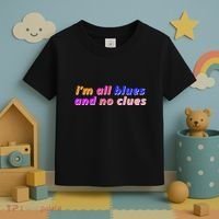 I'm All Blues And No Clues Toddler T-Shirt thumb 3