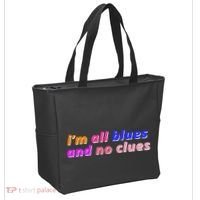 I'm All Blues And No Clues Tote Bag thumb 2