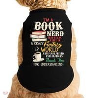 IM A Book Nerd Book Lover Literature Meaningful Gift Doggie Tank thumb 0