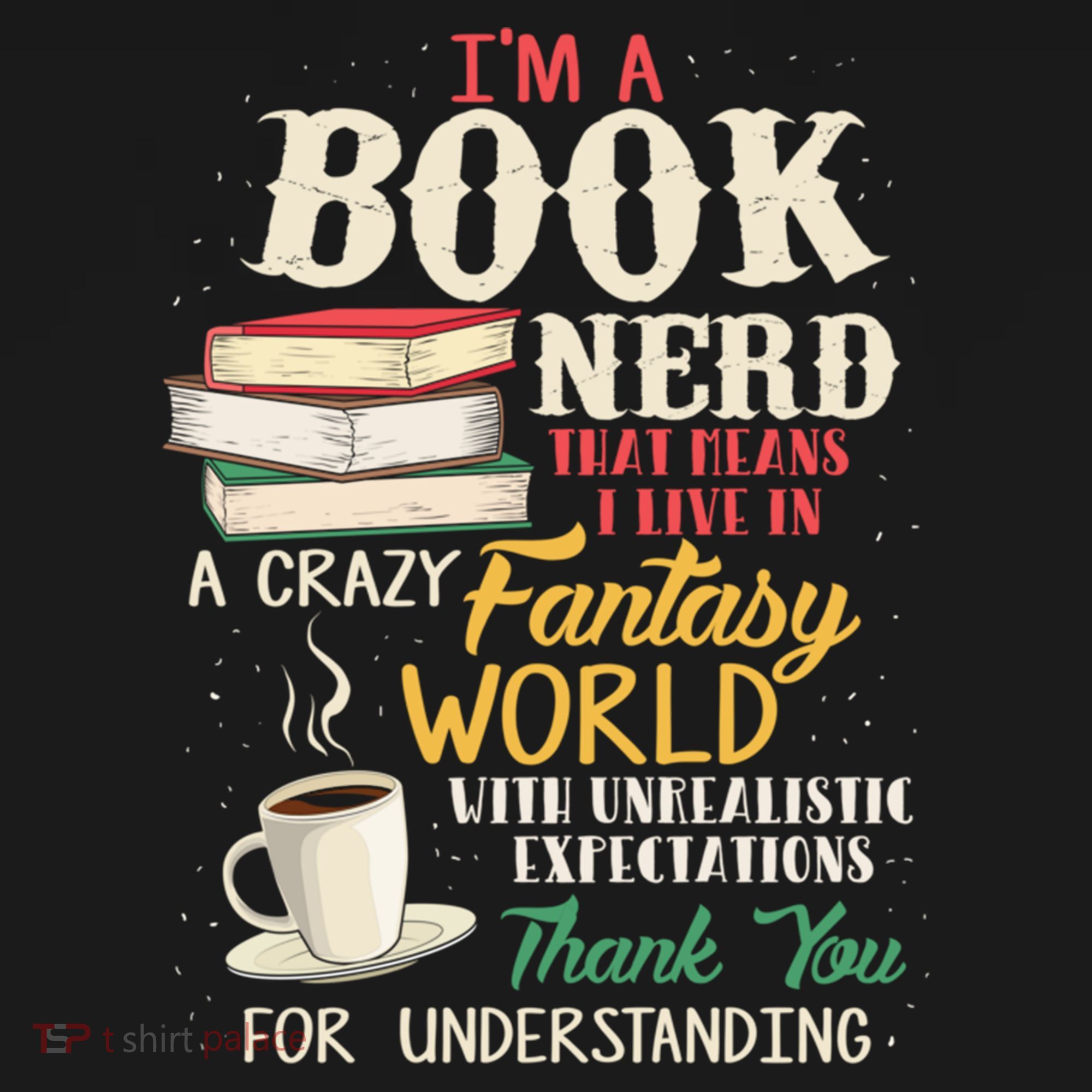 IM A Book Nerd Book Lover Literature Meaningful Gift Doggie Tank