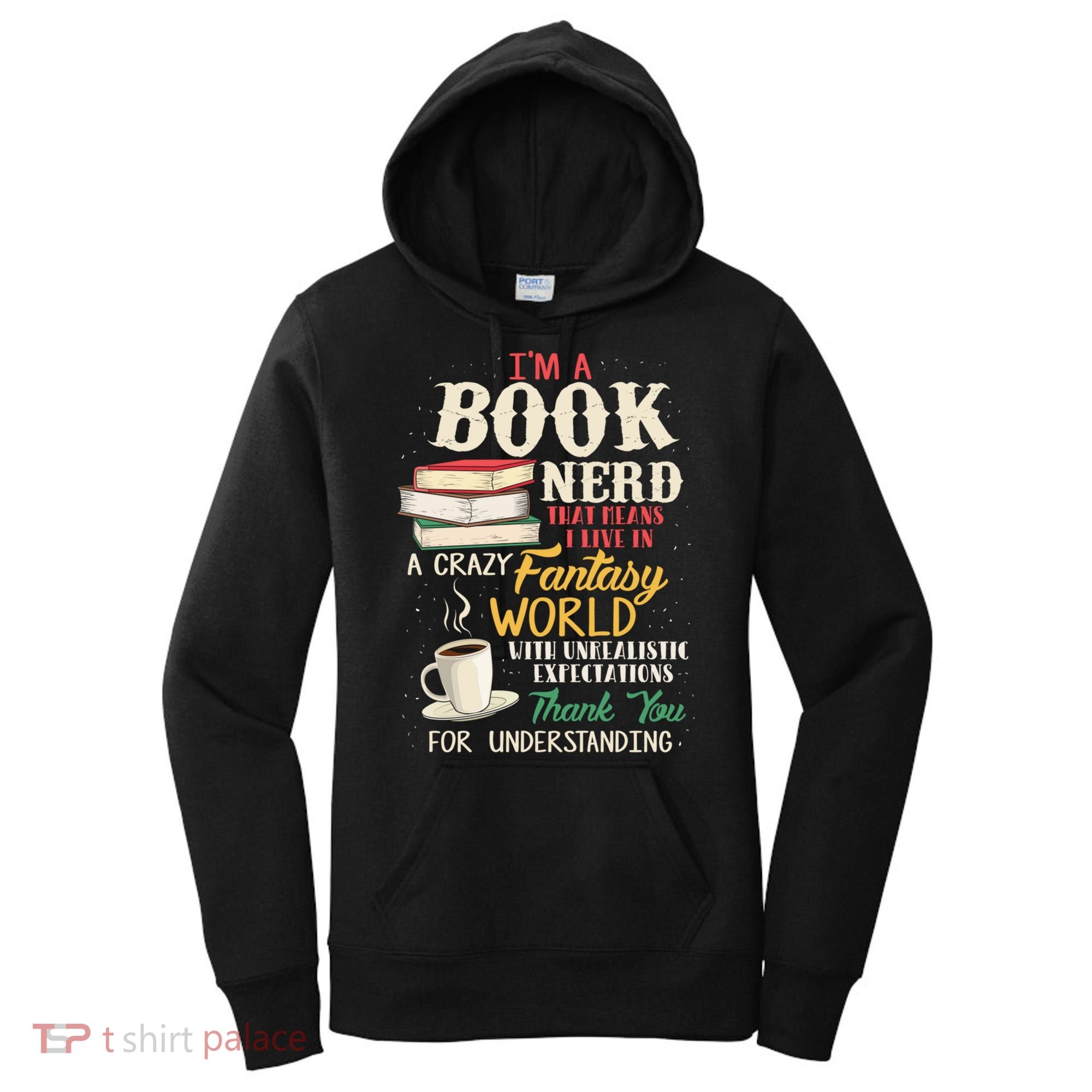 IM A Book Nerd Book Lover Literature Meaningful Gift Women's Hoodie