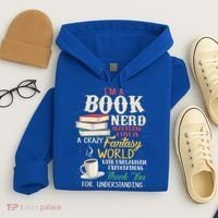 IM A Book Nerd Book Lover Literature Meaningful Gift Hoodie thumb 4