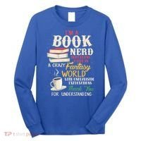 IM A Book Nerd Book Lover Literature Meaningful Gift Long Sleeve Shirt thumb 0