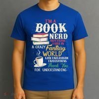 IM A Book Nerd Book Lover Literature Meaningful Gift T-Shirt thumb 3