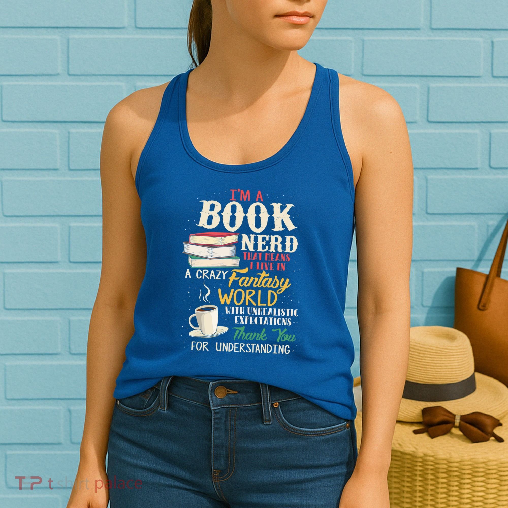 IM A Book Nerd Book Lover Literature Meaningful Gift Women's Tank Top