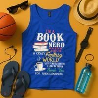 IM A Book Nerd Book Lover Literature Meaningful Gift Tank Top thumb 4