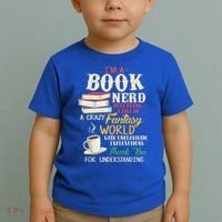 IM A Book Nerd Book Lover Literature Meaningful Gift Toddler T-Shirt thumb 2