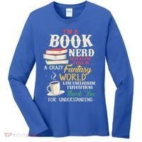 IM A Book Nerd Book Lover Literature Meaningful Gift Women's Long Sleeve Shirt thumb 0