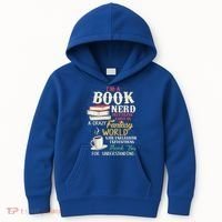 IM A Book Nerd Book Lover Literature Meaningful Gift Kids Hoodie thumb 0