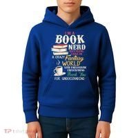 IM A Book Nerd Book Lover Literature Meaningful Gift Kids Hoodie thumb 4