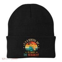It's A Beautiful Day To Smash The Patriarchy Funny Feminism Beanie thumb 0