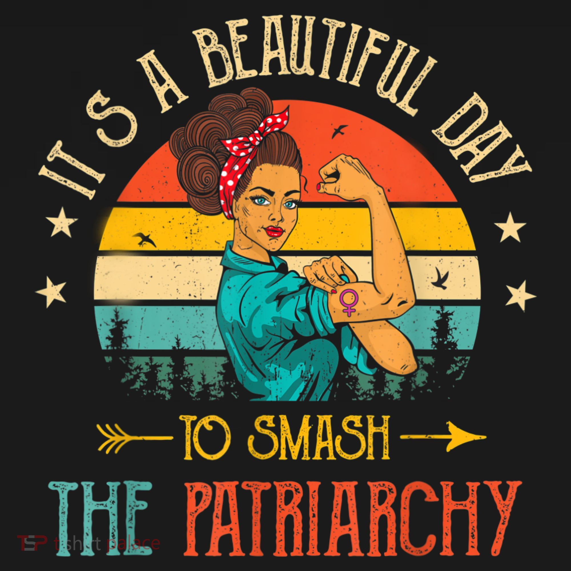 It's A Beautiful Day To Smash The Patriarchy Funny Feminism Women's Hoodie