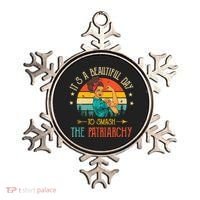 It's A Beautiful Day To Smash The Patriarchy Funny Feminism Ornament thumb 0