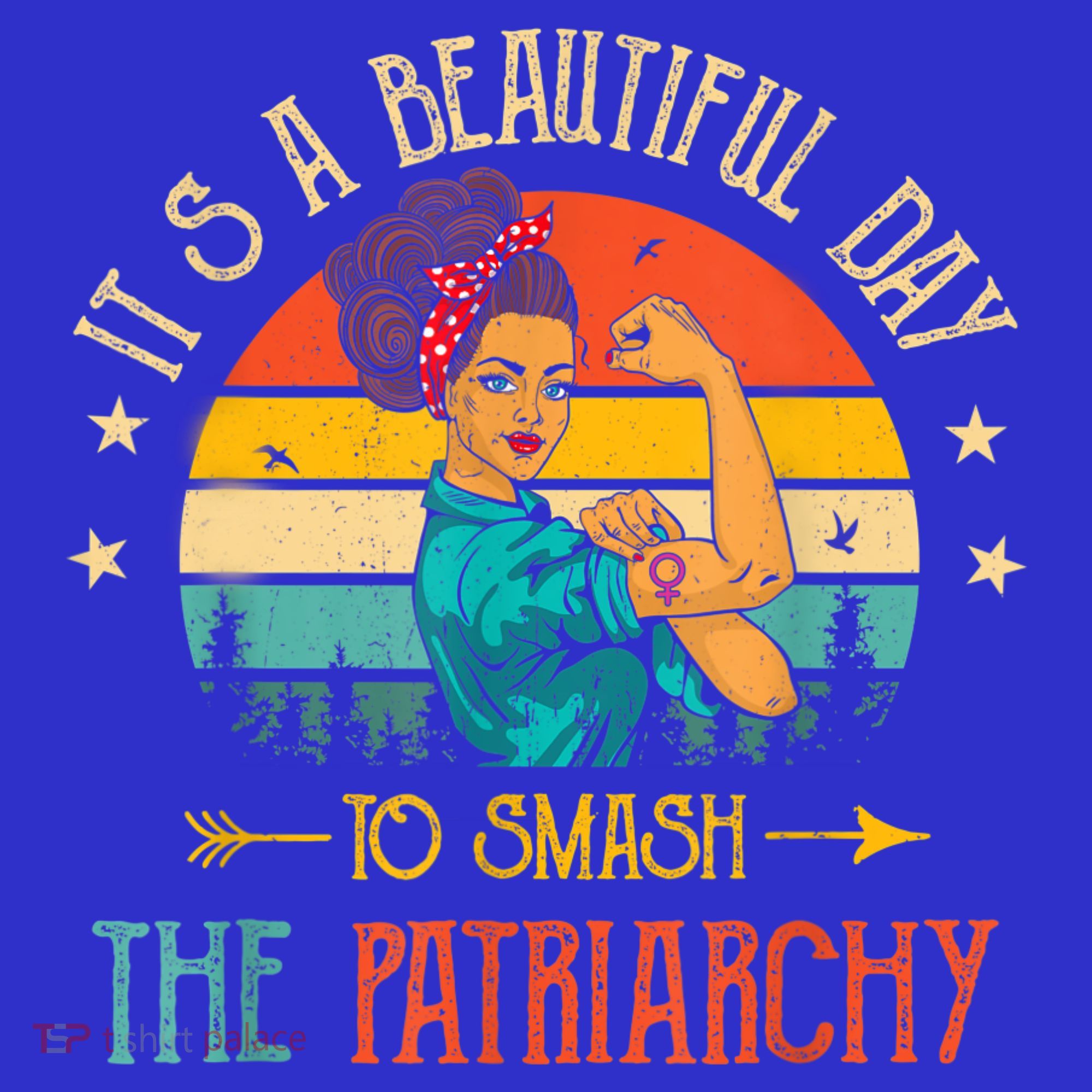 It's A Beautiful Day To Smash The Patriarchy Funny Feminism Women's Tank Top