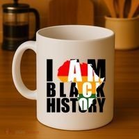I Am Black History Month Pride Coffee Mug thumb 4