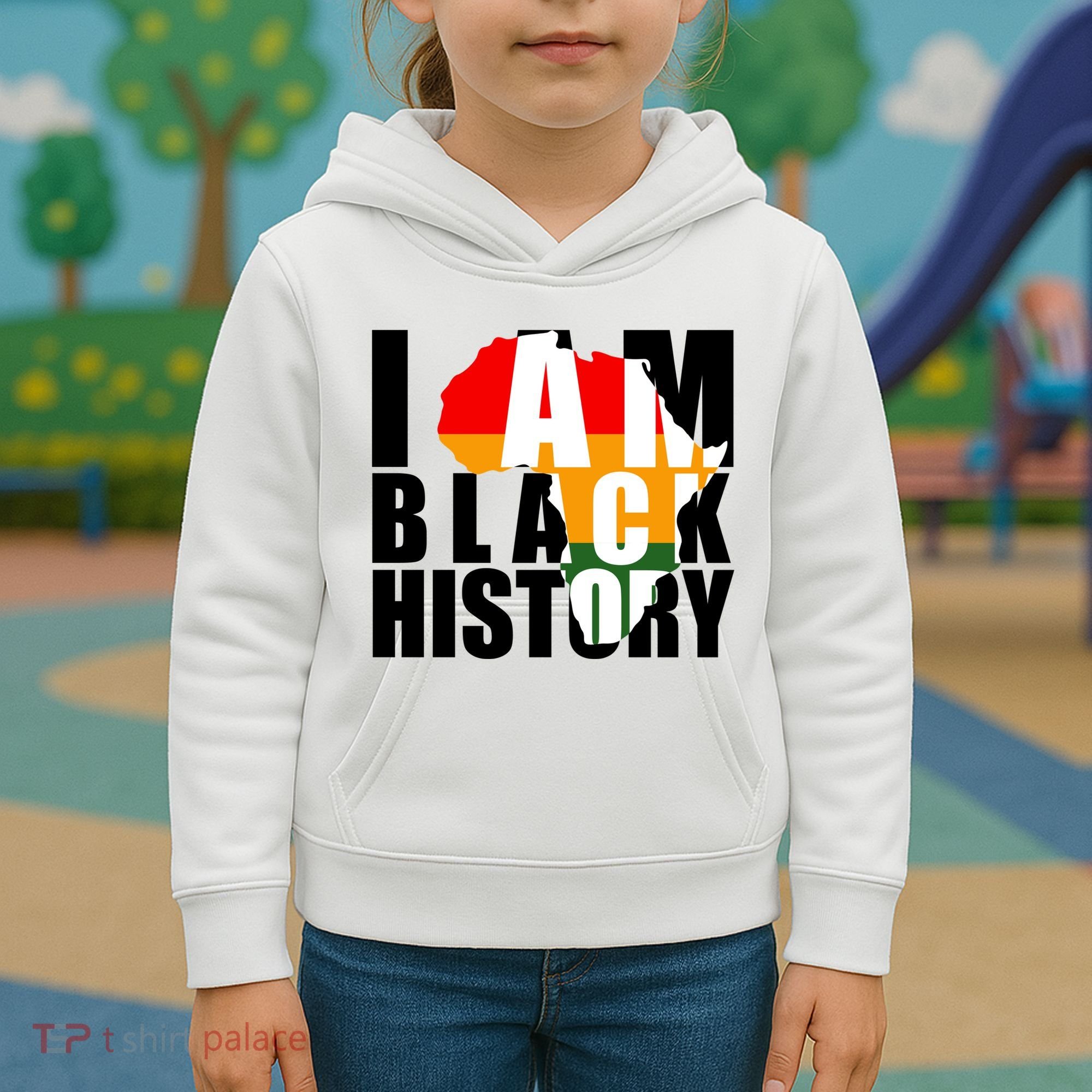 I Am Black History Month Pride Kids Hoodie