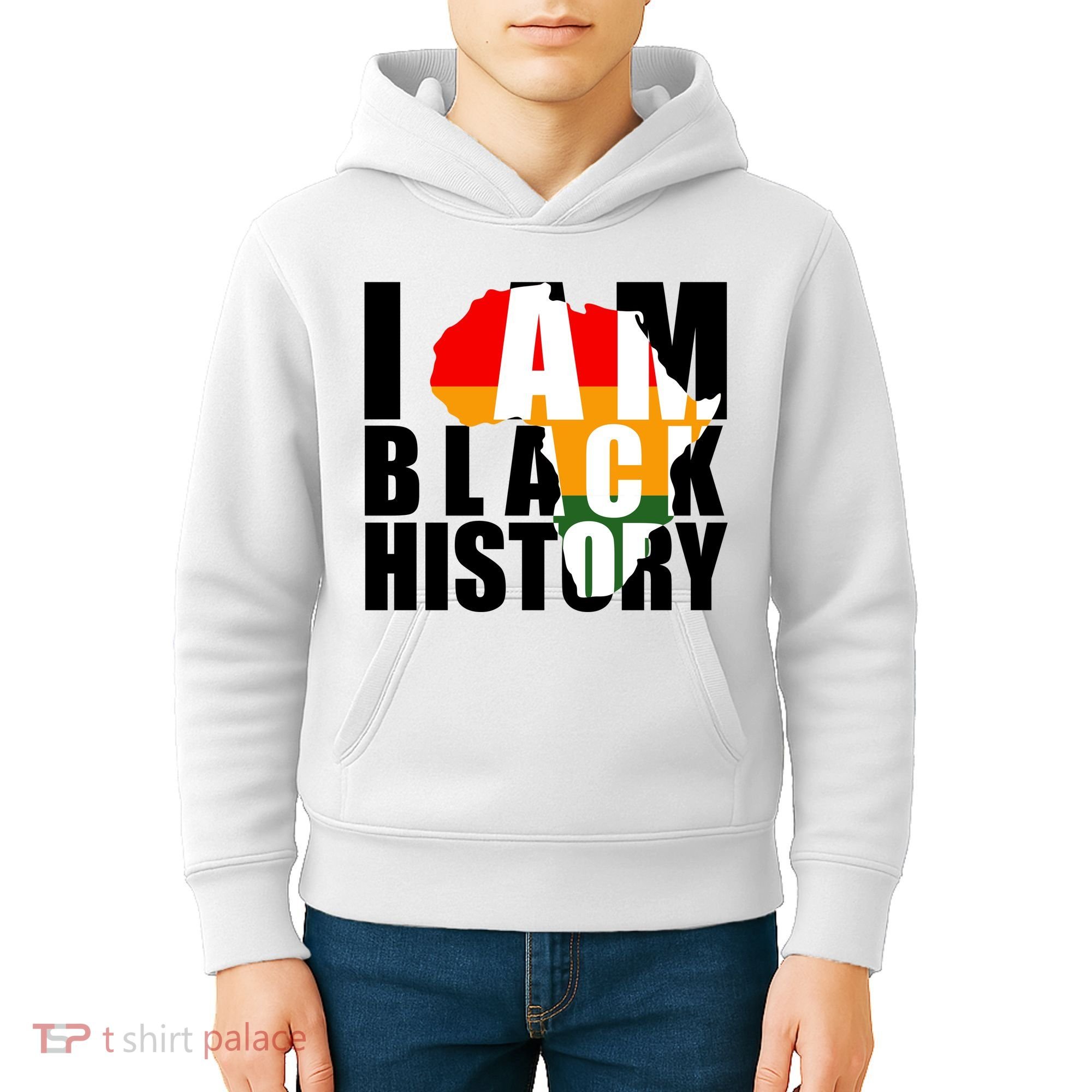 I Am Black History Month Pride Kids Hoodie