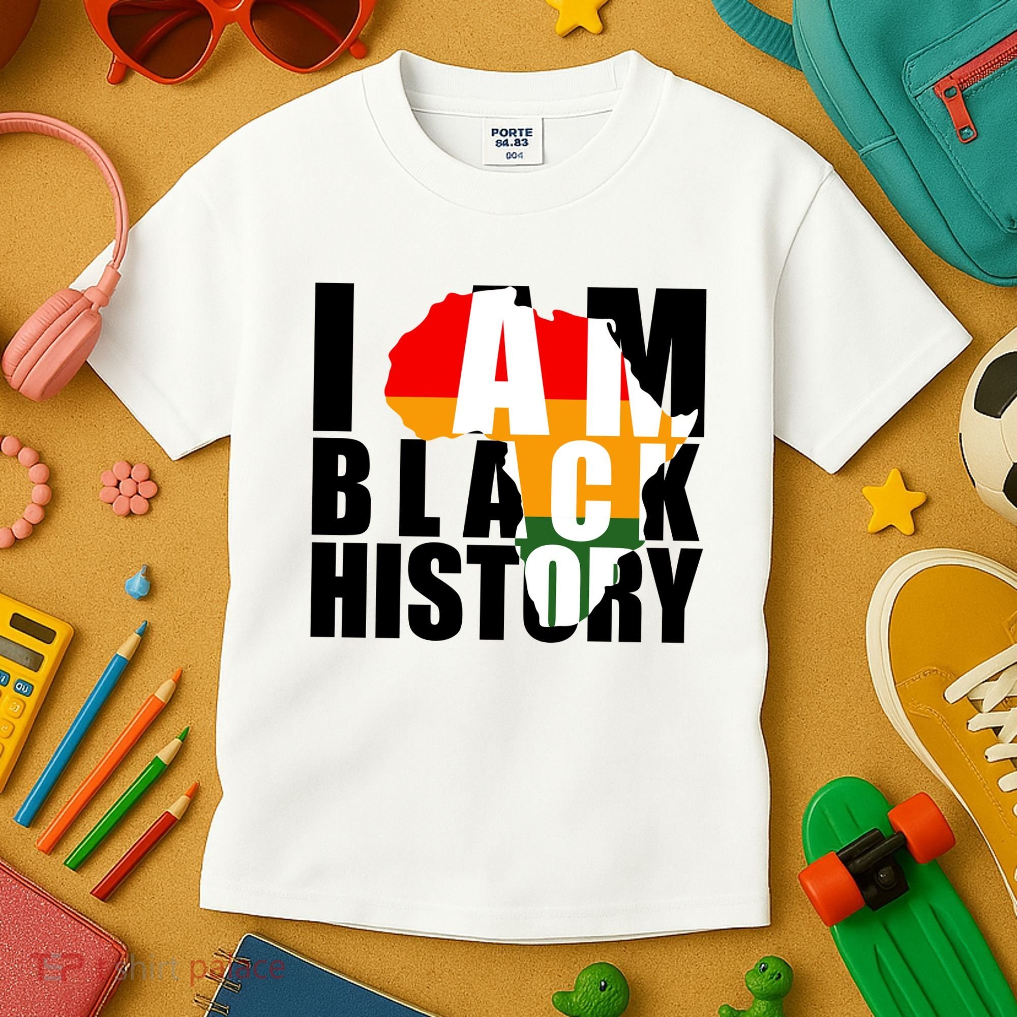 I Am Black History Month Pride Kids T-Shirt