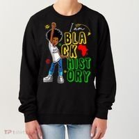 I Am Black History Month For Afro American Women's Sweatshirt thumb 0