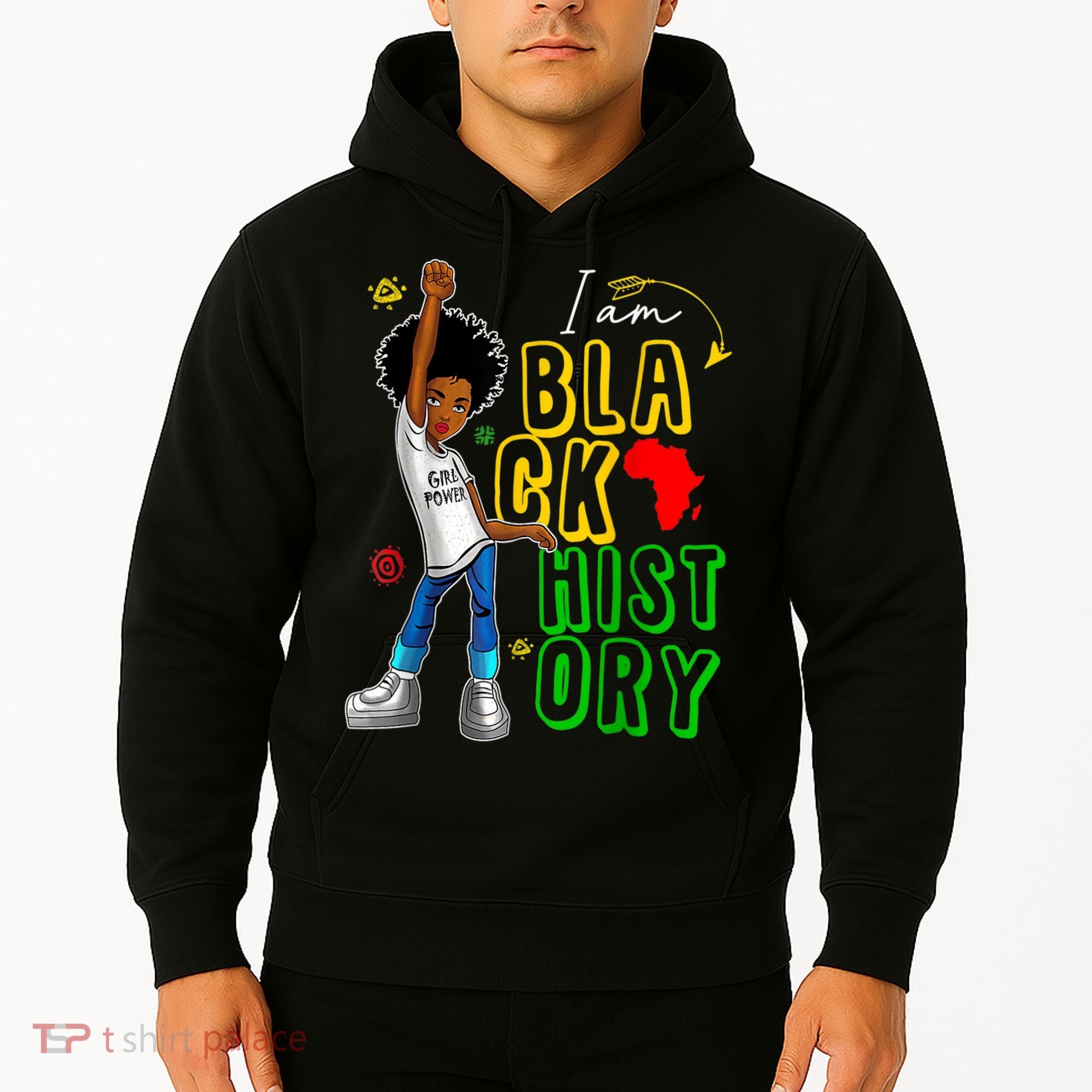 I Am Black History Month For Afro American Hoodie