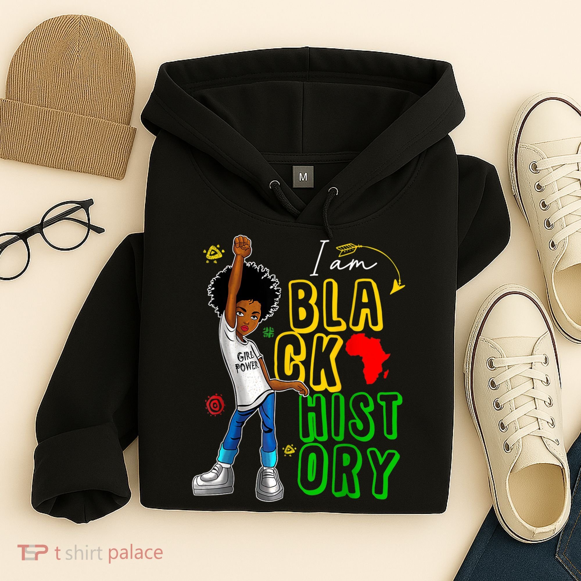 I Am Black History Month For Afro American Hoodie
