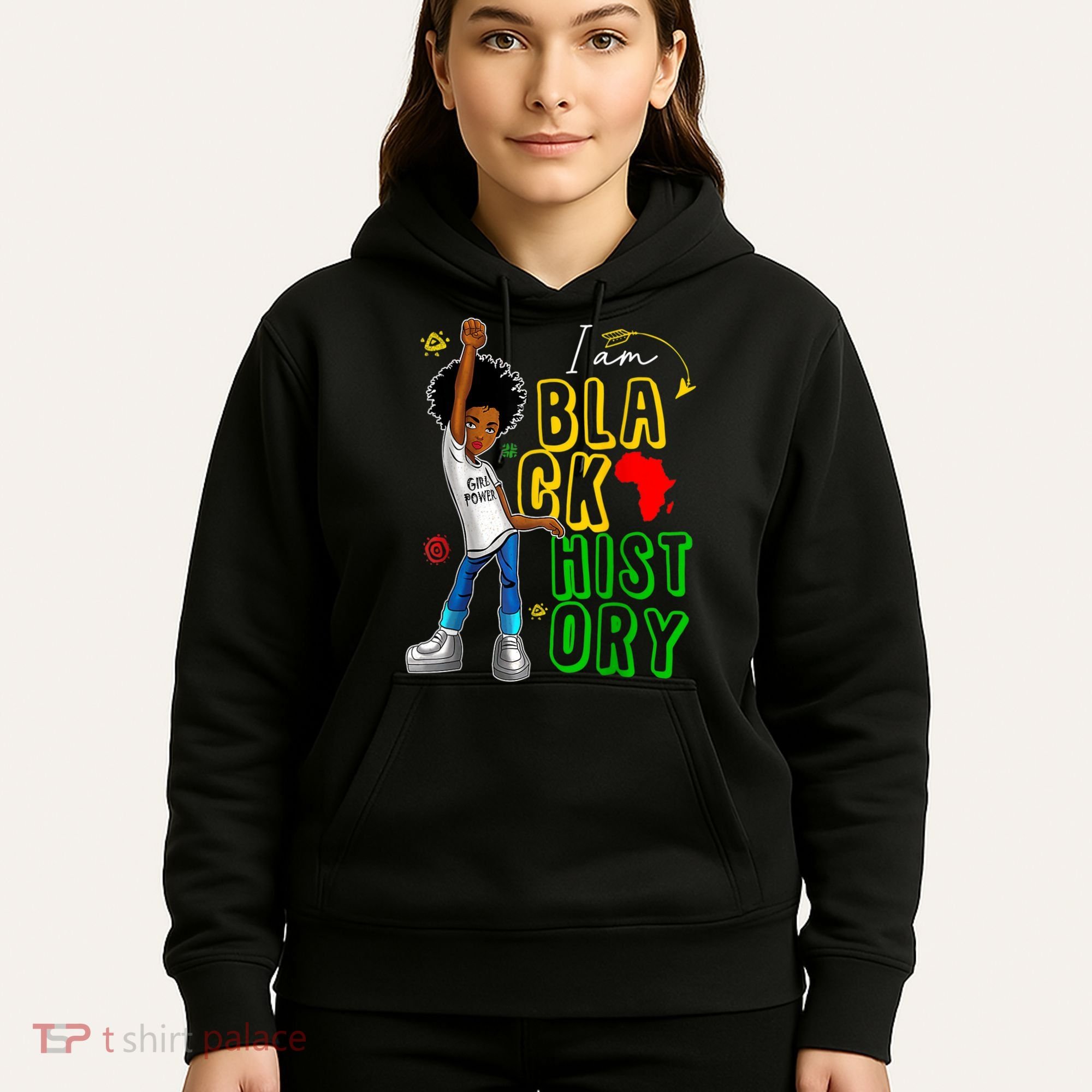 I Am Black History Month For Afro American Hoodie