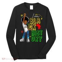 I Am Black History Month For Afro American Long Sleeve Shirt thumb 0