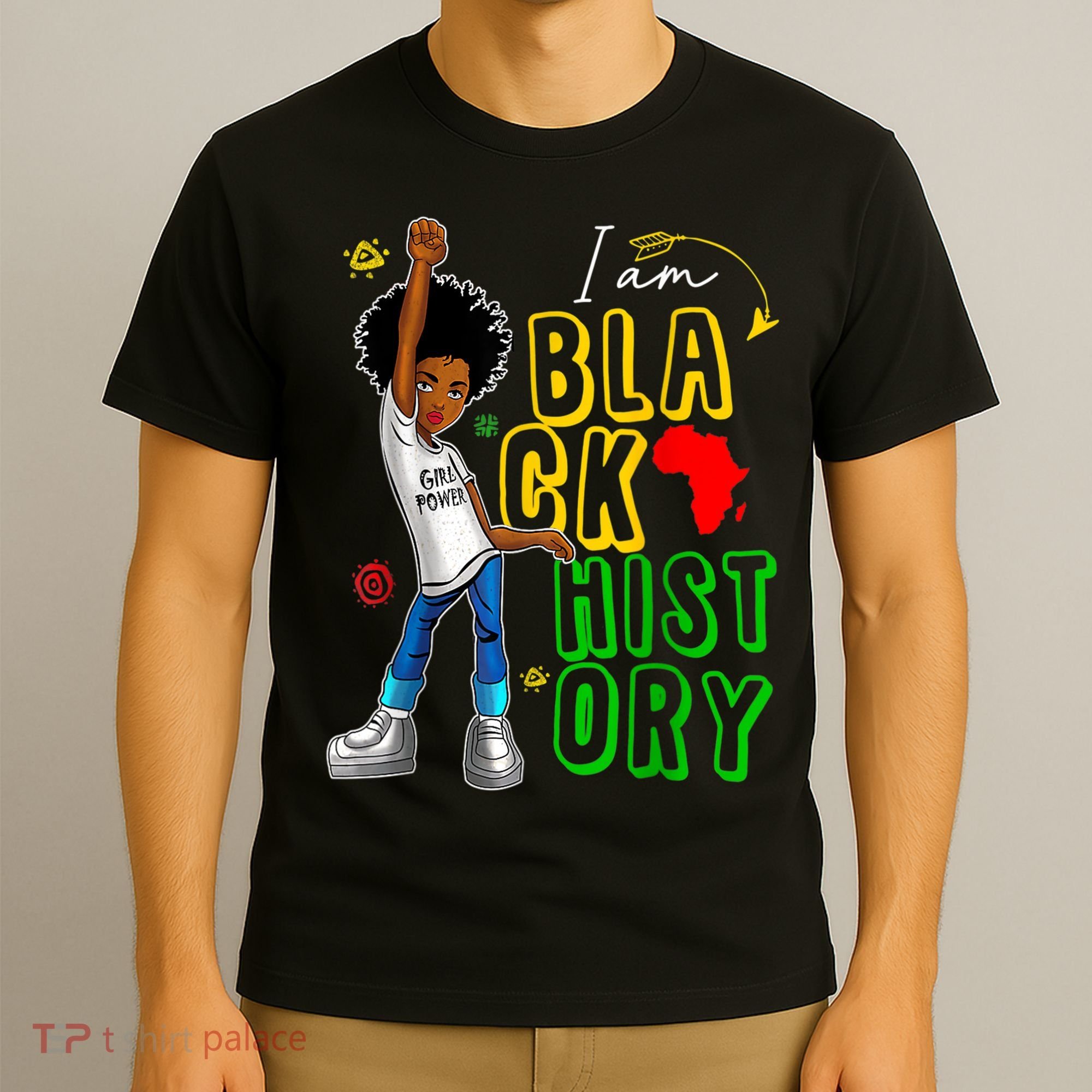 I Am Black History Month For Afro American T-Shirt