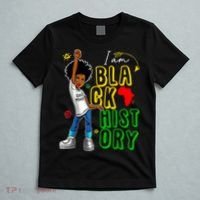 I Am Black History Month For Afro American T-Shirt thumb 5