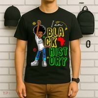 I Am Black History Month For Afro American T-Shirt thumb 6
