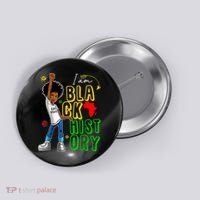 I Am Black History Month For Afro American Button thumb 0