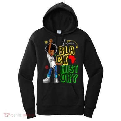 I Am Black History Month For Afro American Women's Hoodie