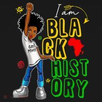 I Am Black History Month For Afro American Women's Hoodie thumb 2