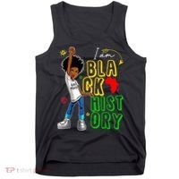 I Am Black History Month For Afro American Tank Top thumb 0