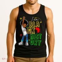 I Am Black History Month For Afro American Tank Top thumb 3